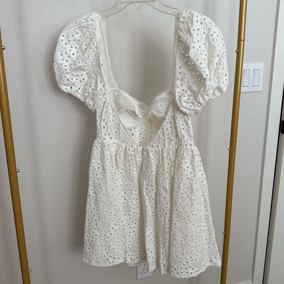 For Love And Lemons Becca Mini Dress in White - Picture 6 of 10